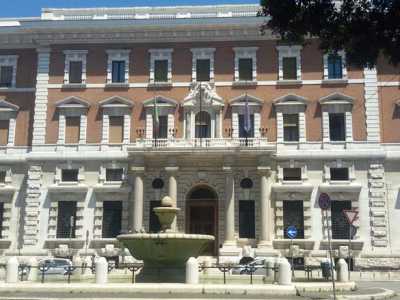 L'edificio della Banca d'Italia in corso Cavour, costruito nel 1932